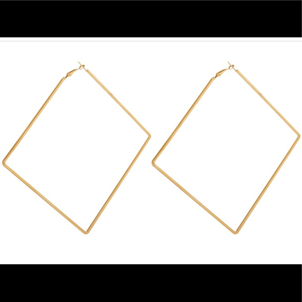 NWT Oversized Square Earrings - Picture 3 of 4